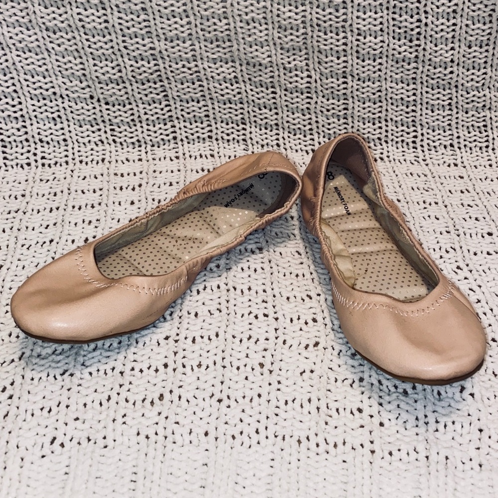 Time and Tru Blush Ballet Flats